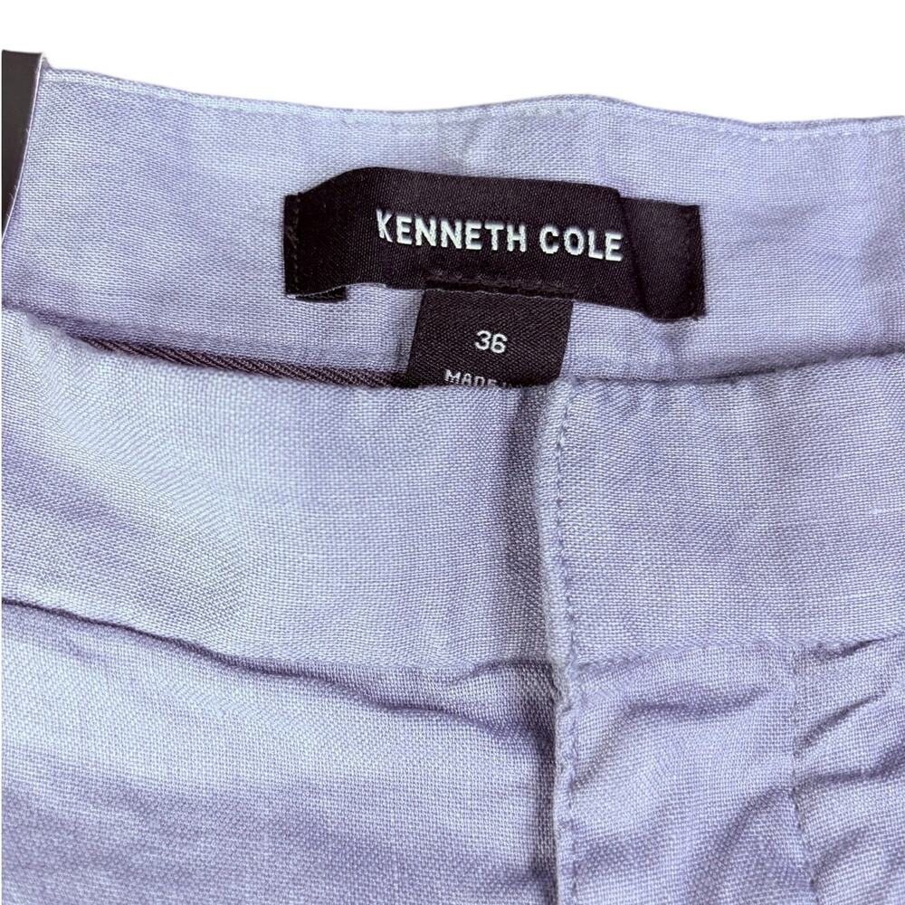 Kenneth Cole NWT Men’s Shorts Size 36 Blue Techni-Cole Stretch Flat Front - Picture 4 of 5